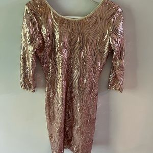 Dainty Hooligan gold sequin dress